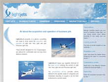 Tablet Screenshot of lightjets.ch